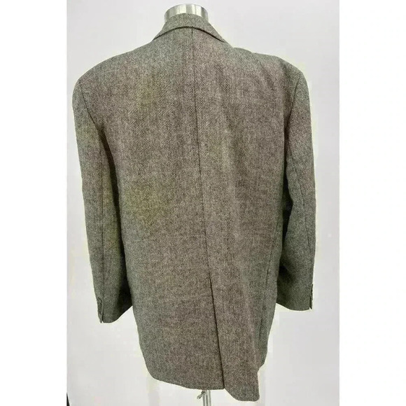 Vintage Chaps Ralph Lauren Sport Coat Men's 44R Wool Brown Three Button Blazer - Picture 6 of 16